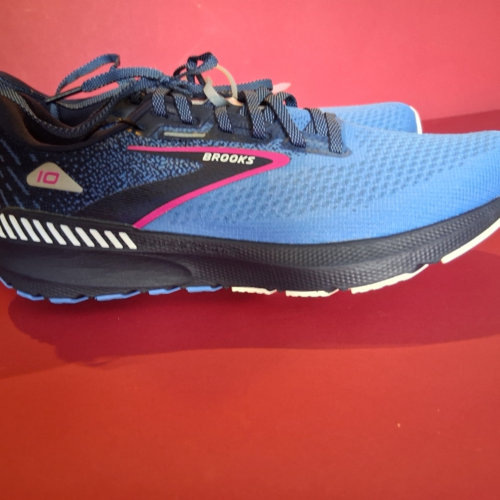 Brooks Vibrant Blue and Pink Athletic Shoes